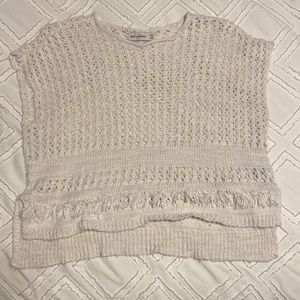 abercrombie white knit top